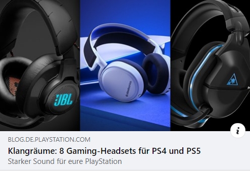 Gaming Headsets für PS4 und PS5