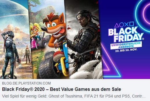 PS4 - Black Friday 2020 - Die besten Spiele