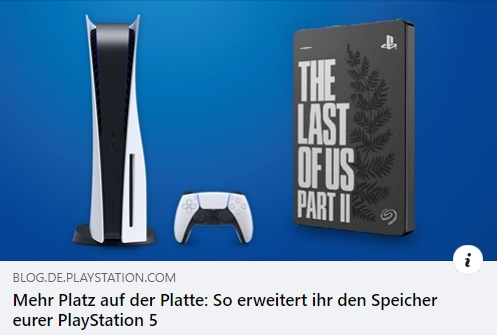 PlayStation 5: Mehr Platz auf der Platte