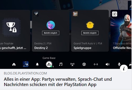 PlayStation App: Partys verwalten, Sprach-Chat und Nachrichten schicken
