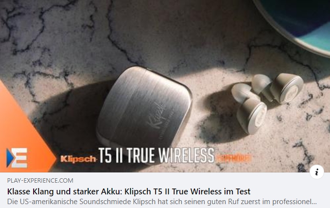 Klipsch T5 II True Wireless - Test