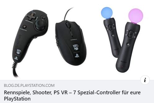 PlayStation – 7 Spezial-Controller für Rennspiele, Shooter, PS VR