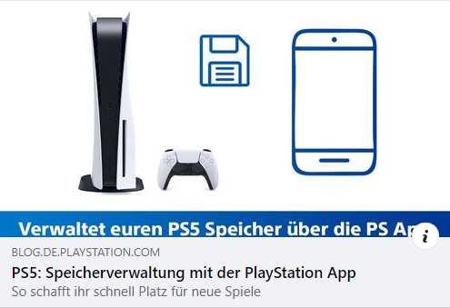 PS5 Speicherverwaltung mit der PlayStation App