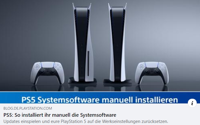 PS5: So installiert ihr manuell die Systemsoftware
