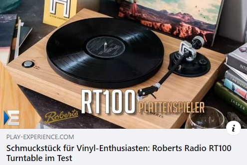 Schmuckstück für Vinyl-Enthusiasten - Roberts Radio RT100 Test