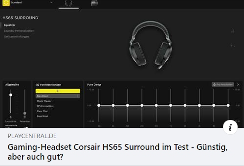 Corsair HS65 Surround - Gaming Headset im Test