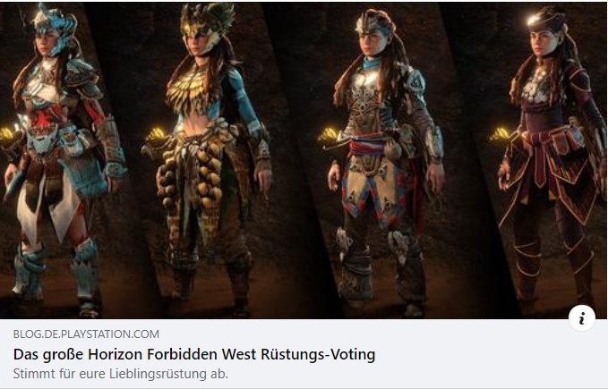 Horizon Forbidden West Rüstungs Voting