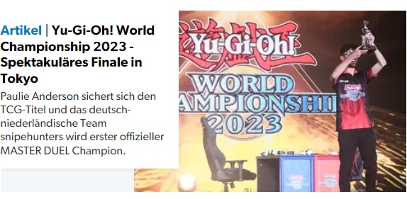 Yu-Gi-Oh! World Championship 2023 - Spektakuläres Finale in Tokyo