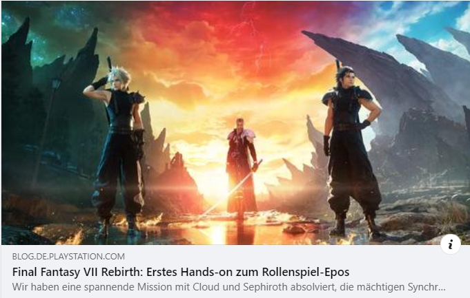 Hands-on zu Final Fantasy VII Rebirth