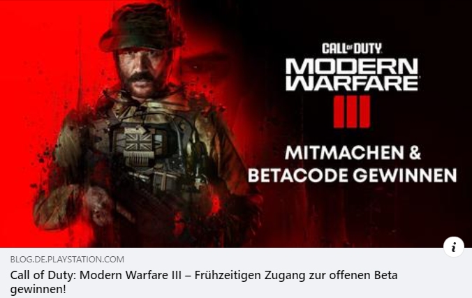 Call of Duty Modern Warfare III Beta Gewinnspiel
