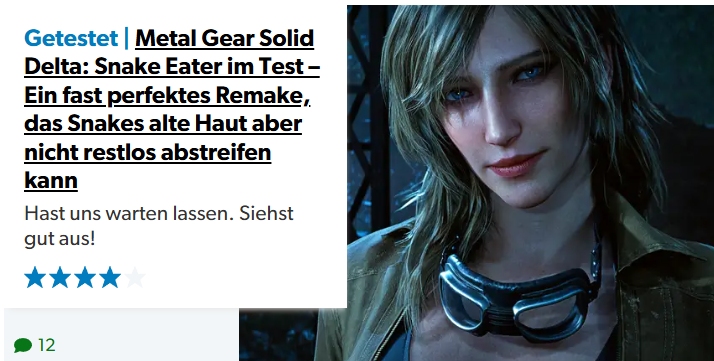 Metal Gear Solid Delta: Snake Eater im Test